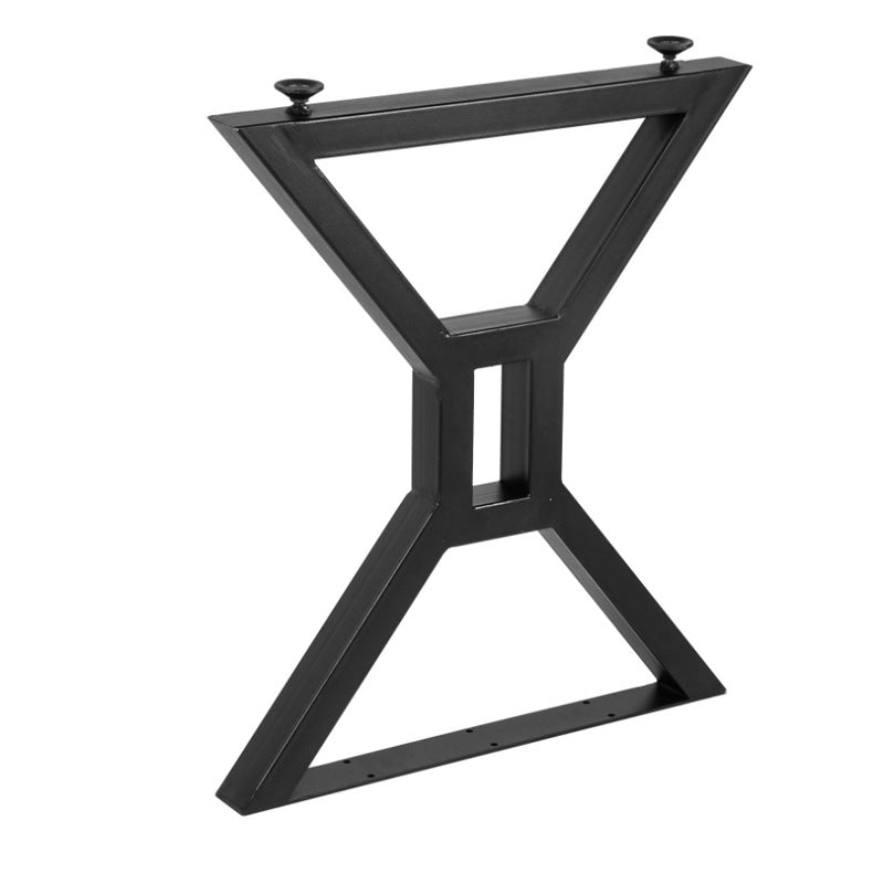 Gambe per Tavolo a X in Ferro Nero 60x71 cm – Base Tavolo Stile Industriale
