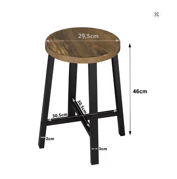 Sgabello da Cucina con Gambe in Metallo – Sgabello Moderno per Sala da Pranzo, Bar e Ristorante