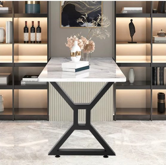 Gambe per Tavolo a X in Ferro Nero 60x71 cm – Base Tavolo Stile Industriale