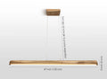 Lampada a Sospensione in Legno Massello con LED – Artigianale, Minimal, Regolabile (120 cm)