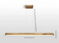 Lampada a Sospensione in Legno Massello con LED – Artigianale, Minimal, Regolabile (120 cm)