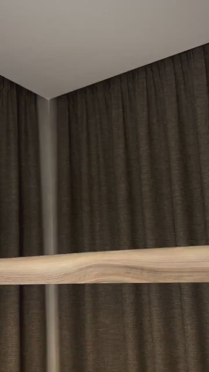 Lampada a Sospensione in Legno Massello con LED – Artigianale, Minimal, Regolabile (120 cm)