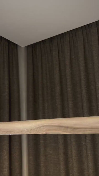 Lampada a Sospensione in Legno Massello con LED – Artigianale, Minimal, Regolabile (120 cm)